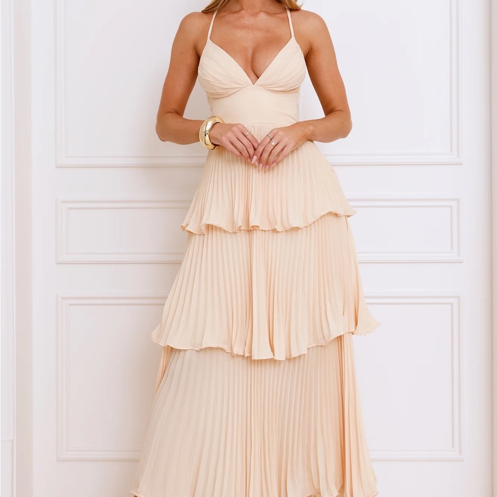 FASHIONABLY EVER AFTER MAXI DRESS LEMON